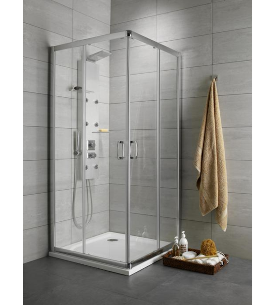Premium Plus C 100x100x190 Chrom/Przejrzyste Rozmiar 1000x1000x1900 Kolor profili chrome Wariant szkła transparent Grubość szkła 5mm RADAWAY
