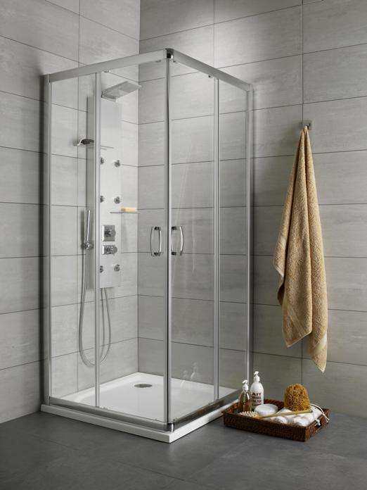 Premium Plus C 100x100x190 Chrom/Przejrzyste Rozmiar 1000x1000x1900 Kolor profili chrome Wariant szkła transparent Grubość szkła 5mm RADAWAY