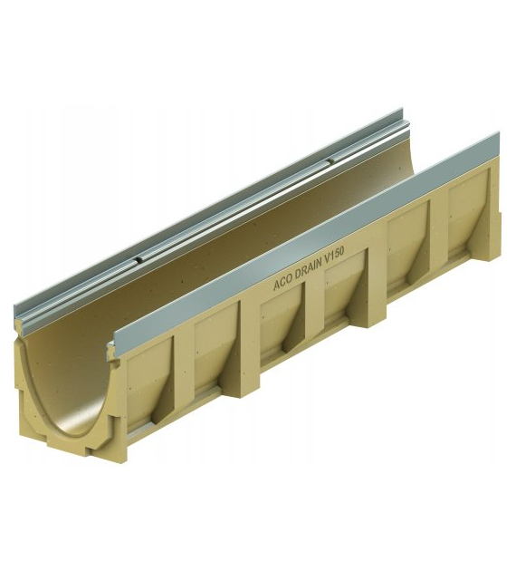 ACO Multiline V150S koryto kr.ocynk.Typ 10.0 dł.100cm H=26,0cm polimerbeton