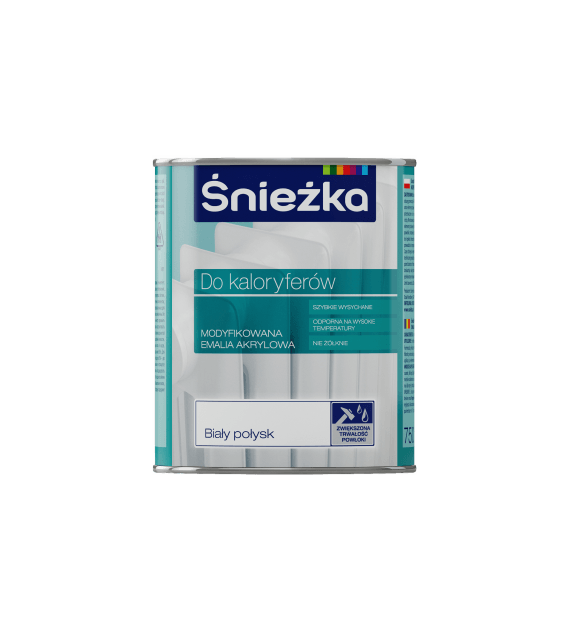 Emalia akrylowa do kaloryferów 750ml ŚNIEŻKA