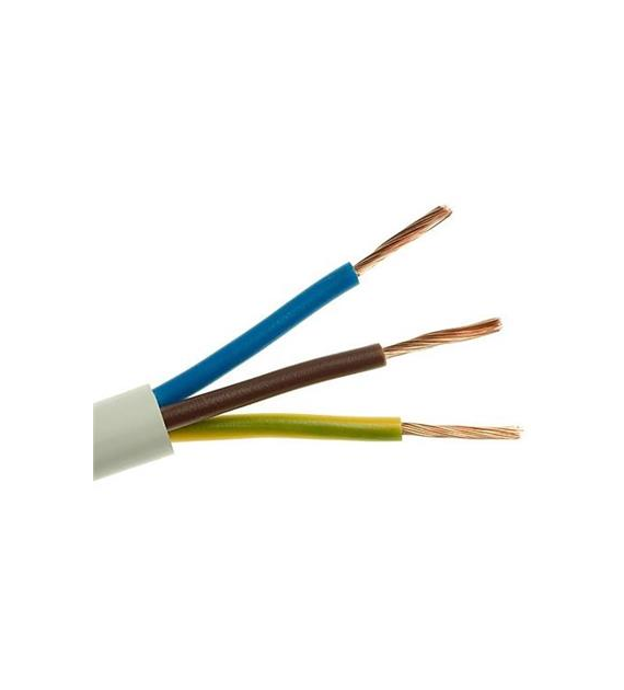Przewód mieszkaniowy H03VV-F (OMY) 3x1 żo biały 300/300V /100m/ (cena za metr) ZAMEL