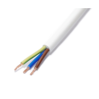 Przewód mieszkaniowy H03VV-F (OMY) 3x1,5 żo biały 300/300V  ( opakowanie 100m ) ELEKTROKABEL