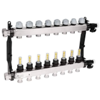 ProCalida VA 1C ze stali nierdzewnej, 8 obiegów, nakrętki G1'', 0,5 ÷ 4,0 l/min AFRISO