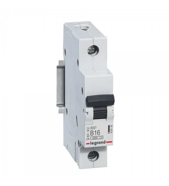 Wyłącznik nadprądowy RX3 1P B 16A 6000A LEGRAND