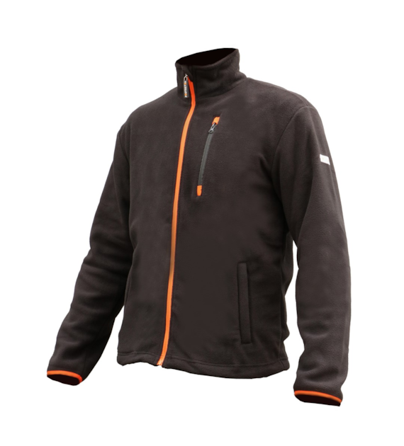 Bluza polarowa czarno-pomarańczowa, rozmiar M PROTECT2U