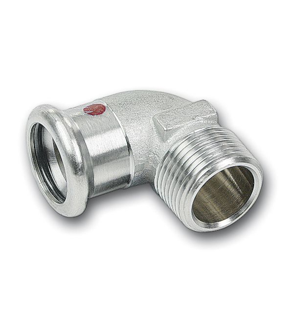 Kolano 90' SANHA Therm, stal, 18mm x 1/2'' (zw x gz)