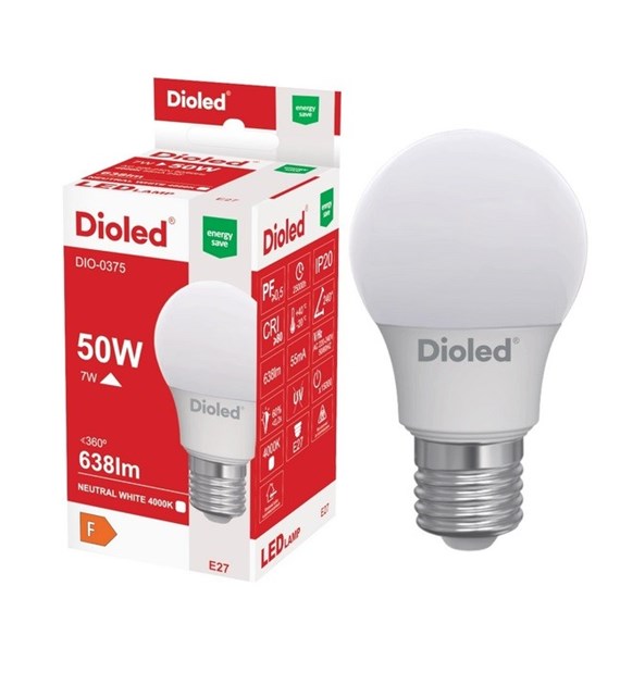 Żarówka LED E27 8,5W 4000K 806lm DIO-0377 DIOLED