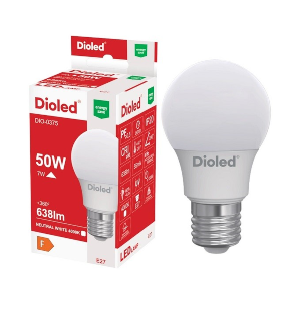 Żarówka LED E27 8,5W 4000K 806lm DIO-0377 DIOLED