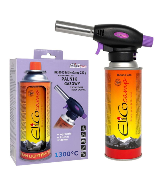 Palnik wielofunkcyjny gazowy + GAZ 220G RK-3013 ELICO
