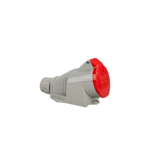 Gniazdo izolacyjne stałe 5P 32A 250/400V czerwone IP44 2642-126