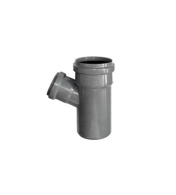 Trójnik kanalizacyjny PP 110x75/45 ścianka 2.7mm SZARY KANPLAST