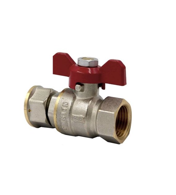 Zawór kulowy PROSTYY z nakrętką 3/4  ( DN20 ) STANDARD GOSHE