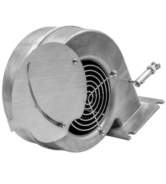 Nadmuch do kotła, dmuchawa do pieca, wentylator DPS-05 (mały kołnierz)  podajnik KG Elektronik