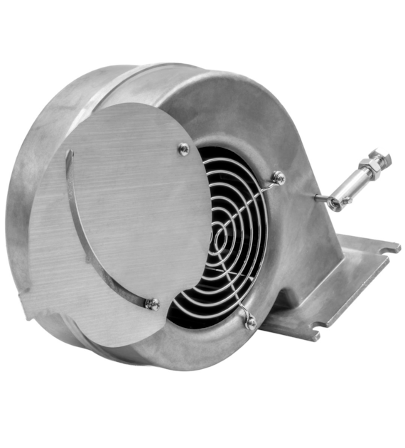 Nadmuch do kotła, dmuchawa do pieca, wentylator DPS-05 (mały kołnierz)  podajnik KG Elektronik