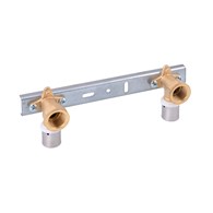 Płytka montażowa 100mm z kolankami press GW 16mm x 1/2  VESBO