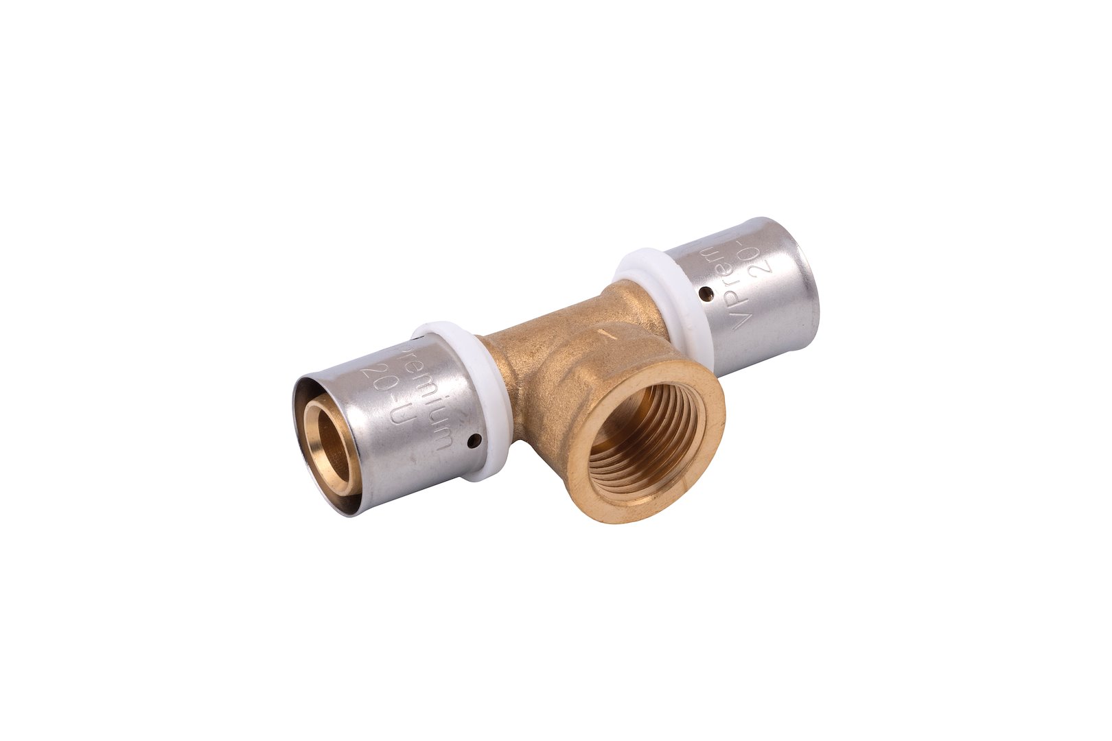 Trójnik zaprasowywany gwint wewnętrzny 25mm x 3/4  VESBO