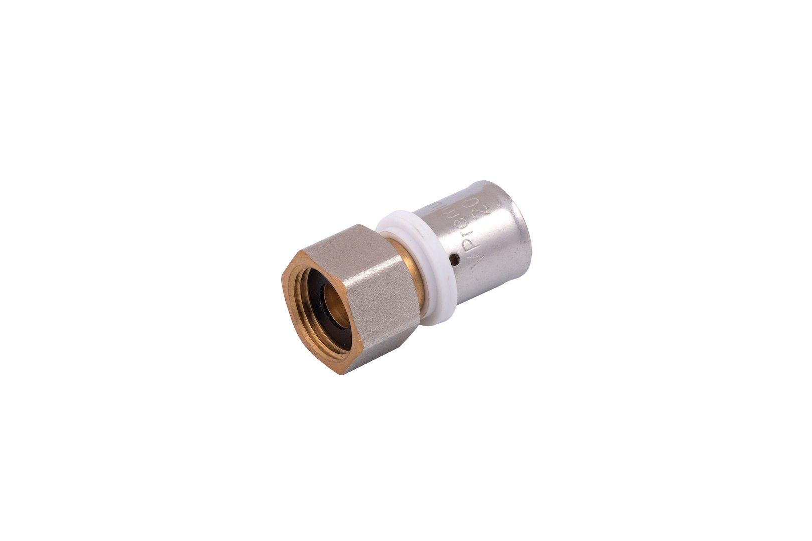 Złączka zaprasowywana 16mm x 1/2  ze śrubunkiem GW VESBO