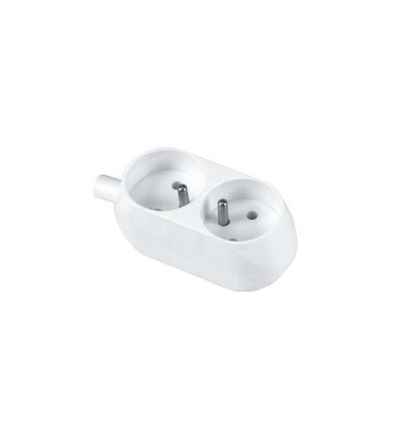 Gniazdo przenośne 2x 2P+Z 16A 250V GN-270 białe PLASTROL
