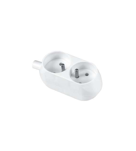 Gniazdo przenośne 2x 2P+Z 16A 250V GN-270 białe PLASTROL