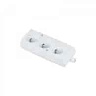 Gniazdo przenośne trzykrotne 2P+Z 16A 250V GN-370 białe PLASTROL