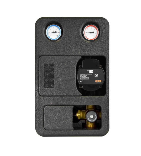 IBO Grupa pompowa z pompą i zaworem termostatycznym GP PRO 3D-T + AMG 25-60/180 004201