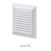 Kratka wentylacyjna 180x250 mm z siatką bez kołnierza, biała VENTIKA
