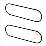Uszczelka podłużna do korpusu głównego, ( komplet = 2 sztuki ) system 75 VENTS