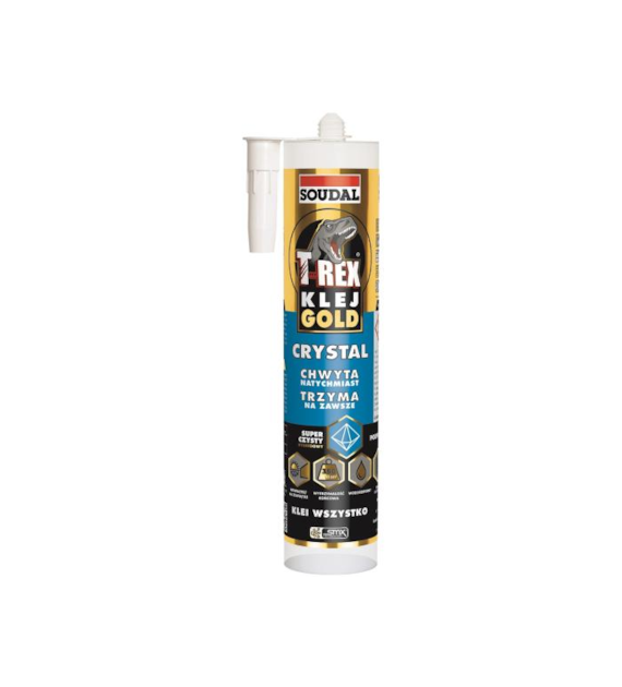 Klej montażowy hybrydowy T-REX GOLD CRYSTAL 290ml SOUDAL