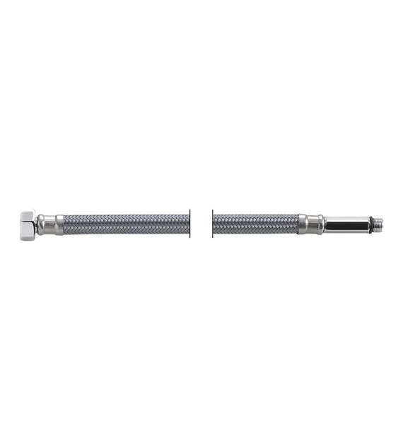 Wąż elastyczny przyłączeniowy w oplocie nylonowym do baterii 3/8 x M10 GW / GZ 800mm , końcówka 50mm TUCAI