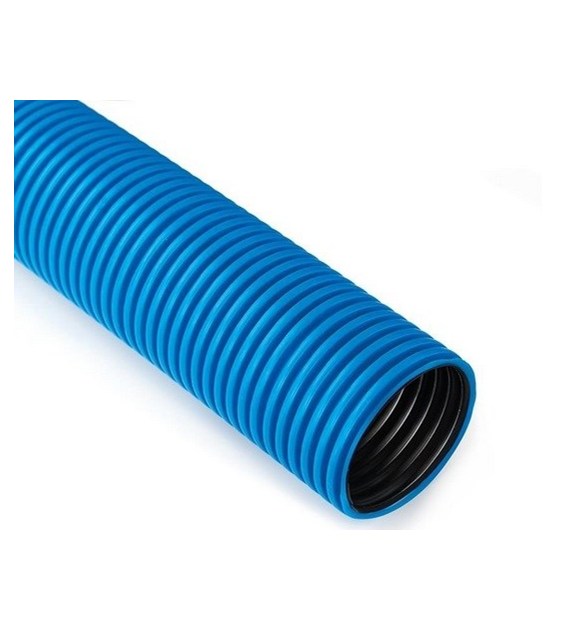 Rura karbowana w kręgach średnica 40mm QRK 40/50 FLEX NIEBIESKA 450N /50m/ Arot