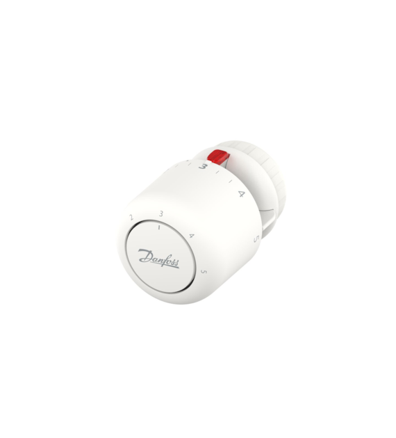 Gazowa głowica Danfoss Aero do zaworów Danfoss RA. Minimalna nastawa temperatury 16 C