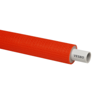 Rura PERT/AL/PERT w otulinie 9 mm z moletą 32x3.0 CZERWONA ( zwój 25mb) ( cena za 1mb ) VESBO