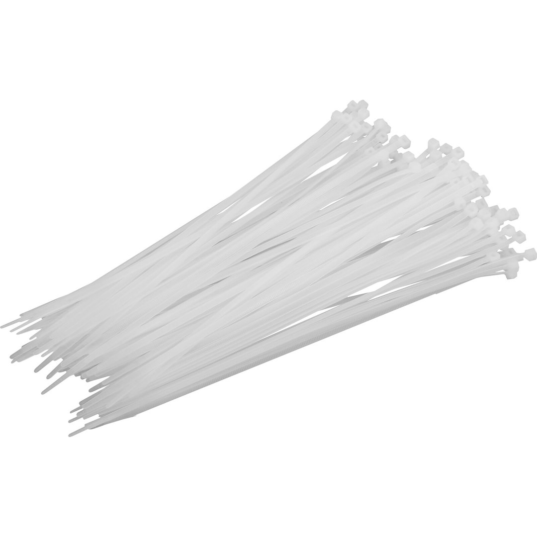 Opaski zaciskowe nylon białe, 4.8x200mm, 100szt. PROLINE 59121B
