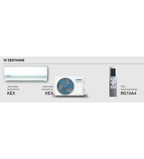 Zestaw SPLIT ECO model KEX-18KTH2I / KEX-18KTH2O 5,3 kW KAISAI