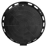 Właz okrągły PP 600/800 A15 z zamkiem CZARNY