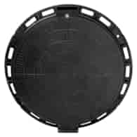 Właz okrągły PP 600/800 A15 z zamkiem CZARNY DES