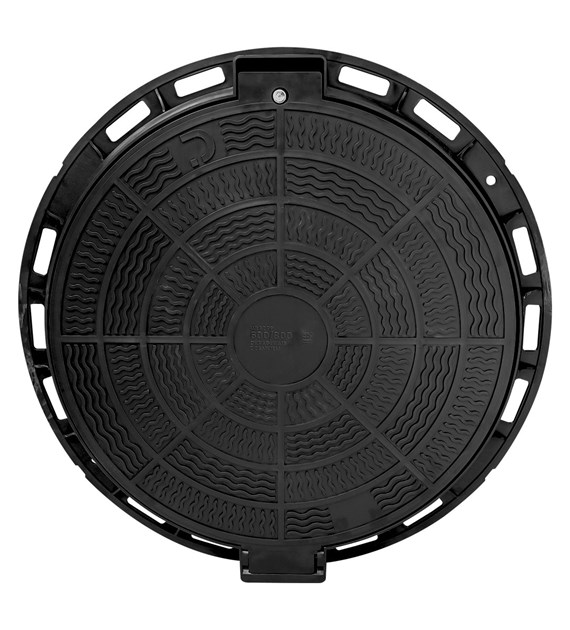 Właz okrągły PP 600/800 A15 z zamkiem CZARNY