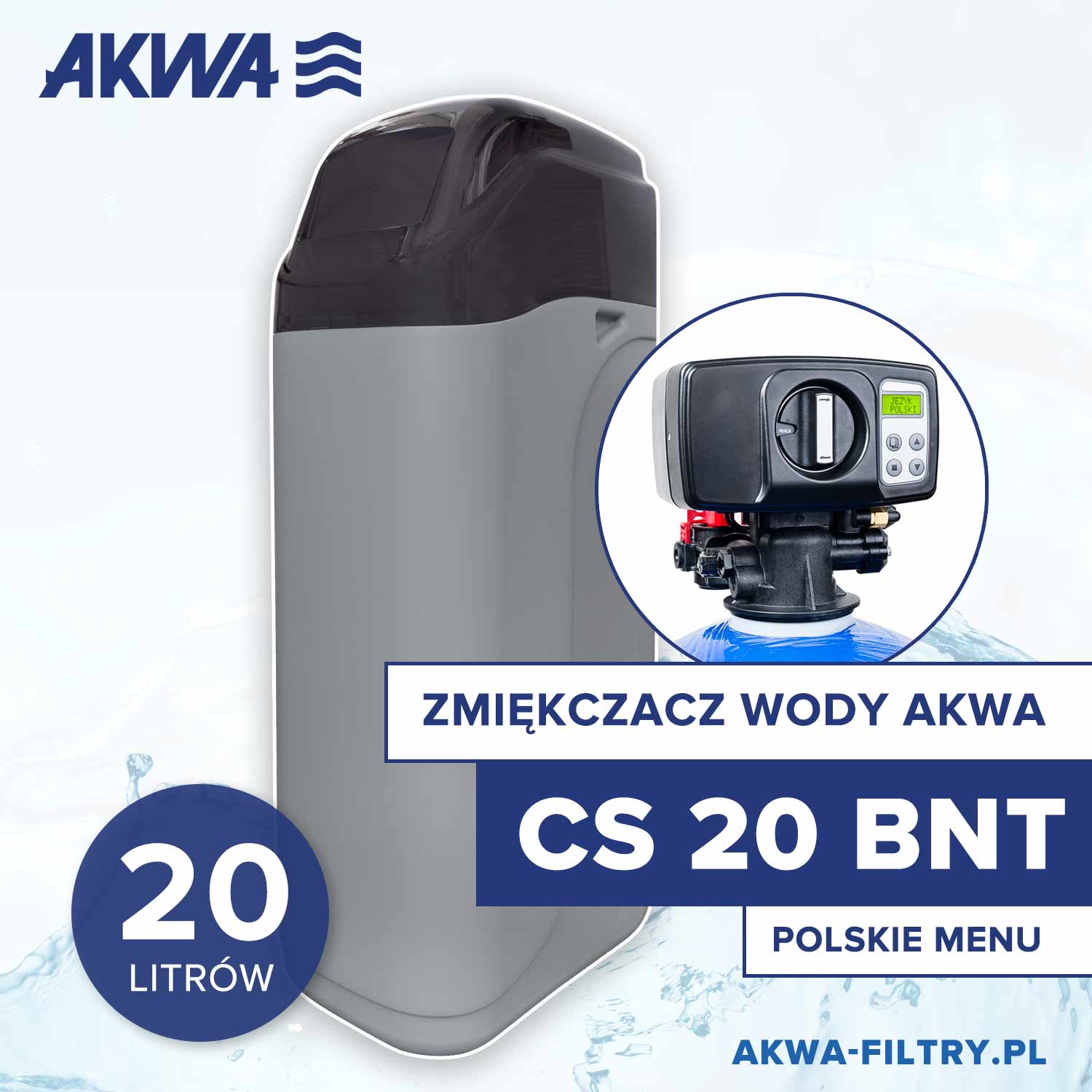 Zmiękczacz Kompaktowy CS Compakt 20L BNT AKWA