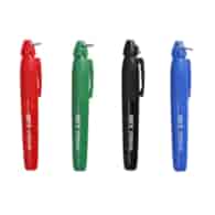 Markery mini 4szt. (czarny, czerwony, zielony, niebieski) FASTER TOOLS