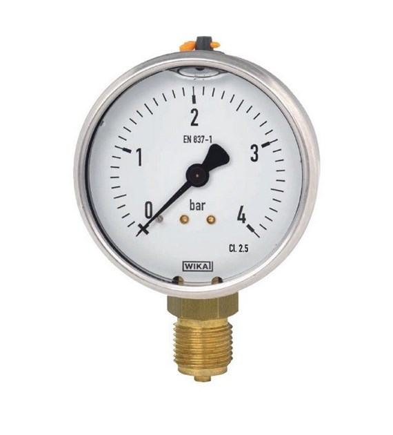 Manometr z gliceryną 113.53 M100-R 0...40 bar KL. 1,6 Wika