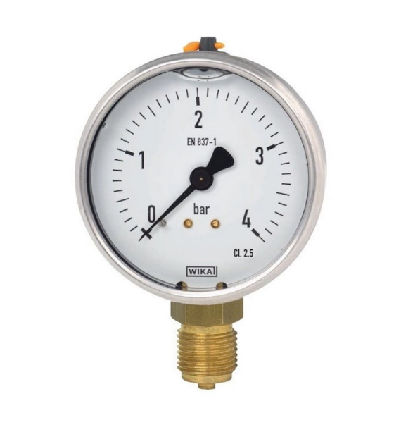 Manometr z gliceryną 113.53 M100-R 0...40 bar KL. 1,6 Wika