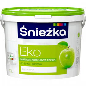 Eko Śnieżka biała 11,5l - Emulsja akrylowa do ścian i sufitów