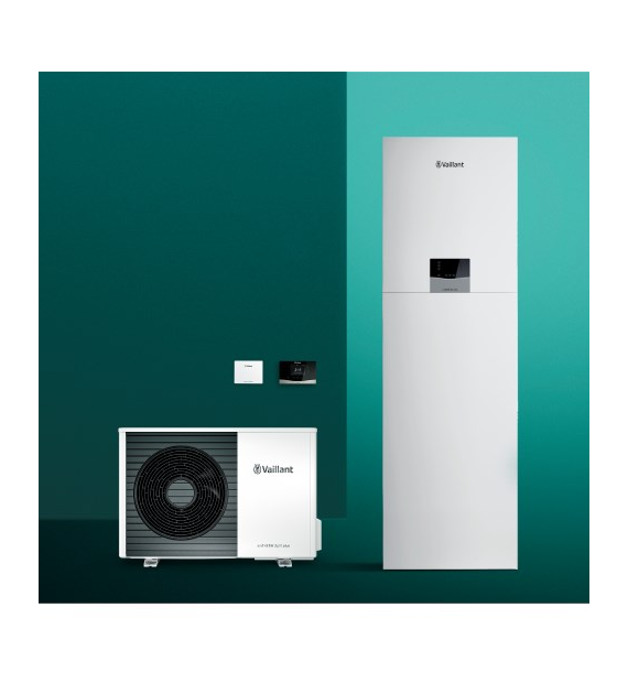 Pakiet pompa ciepła powietrze/woda split plus VWL 55/8.2 + centrala grzewcza VWL 58/8.2 IS S5 zasobnik 190l + regulator sensoCOMFORT VRC 720, zintegrowany moduł internetowy VR 940