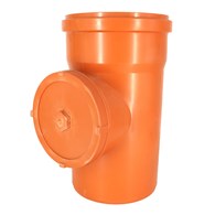 Rewizja, czyszczak PVC 160 pomarańczowa DES