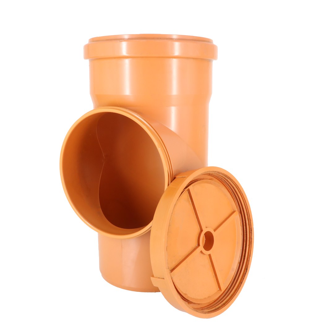 Rewizja, czyszczak PVC 160 pomarańczowa DES