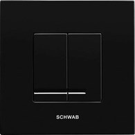 Przycisk spłukujący ARTE DUO CZARNY do DUPLO 380/399 SCHWAB