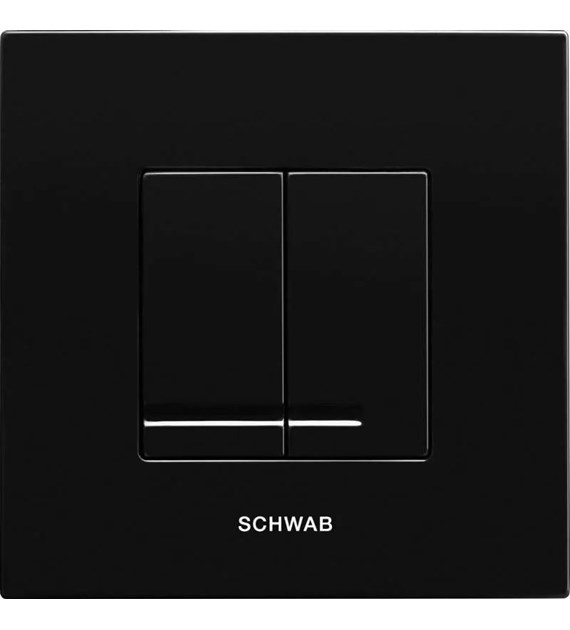 Przycisk spłukujący ARTE DUO CZARNY do DUPLO 380/399 SCHWAB