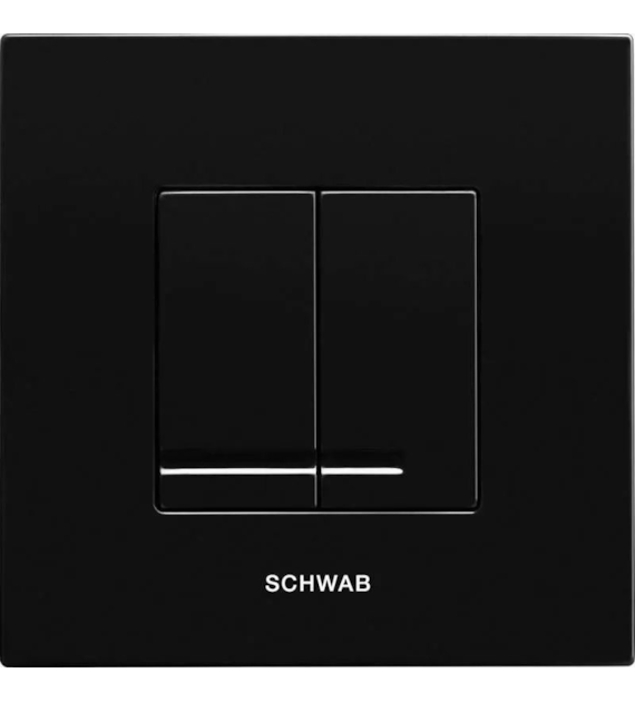 Przycisk spłukujący ARTE DUO CZARNY do DUPLO 380/399 SCHWAB