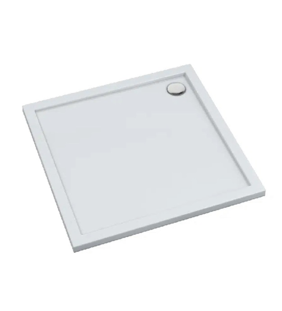 Brodzik akrylowy Standard Plus kwadratowy 80x80x5cm głębokość 3cm, biały, ALATUS