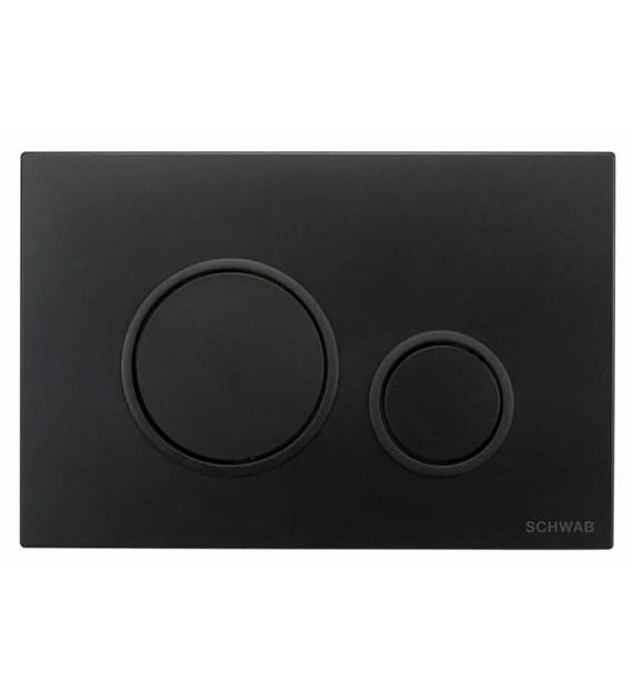 Przycisk spłukujący VELA CZARNY matowy SCHWAB